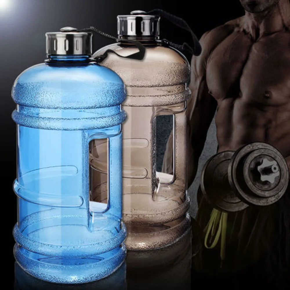 2.2L большая емкость бутылки для воды спорта на открытом воздухе тренажерный зал