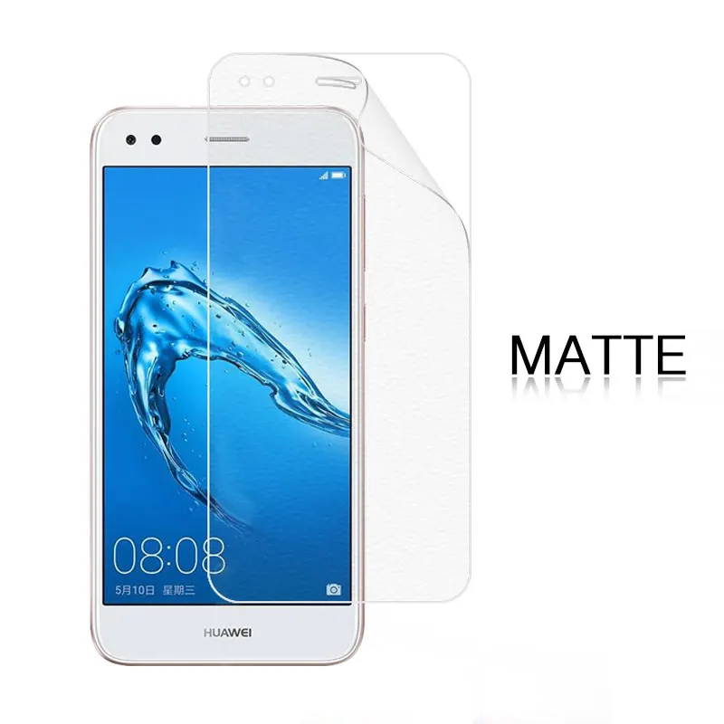 Anti-Glare Matte Film For Huawei Enjoy 7 5 in SLA-AL00 HD Clear Glossy Screen Front Cell Phone Cover + Cleaning Cloth Tools | Мобильные