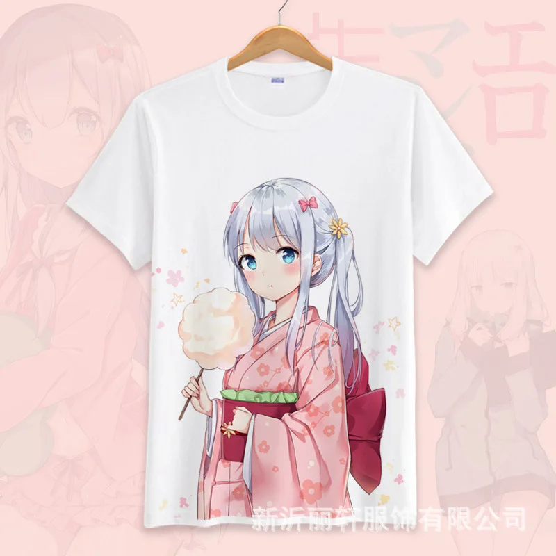 Японский аниме &quotEromanga-Sensei&quot унисекс для ролевых игр топы летние повседневные