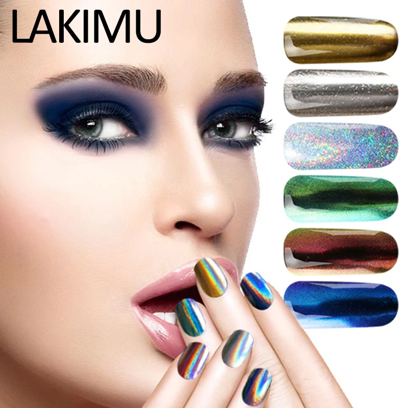 LAKIMU 1 бутылка DIY Инструменты Дизайн ногтей новый дизайн блестящее напыление