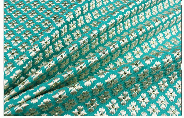 145 см ширина Новая мода г звезда стиль металлик жаккард парча ткань 3D жаккардовая