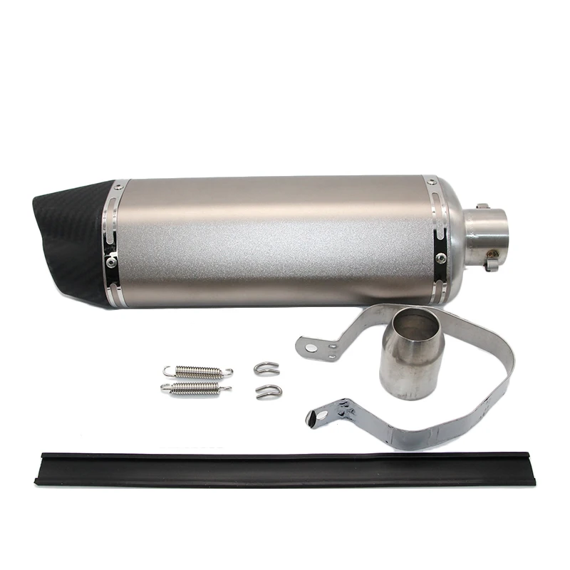 ZS Racing 51mm Universal Motorcycle Modified Exhaust Muffle Pipe Scooter GY6 CBR CBR125 CBR250 CB400 CB600 YZF FZ400 Z750 YZF600 |