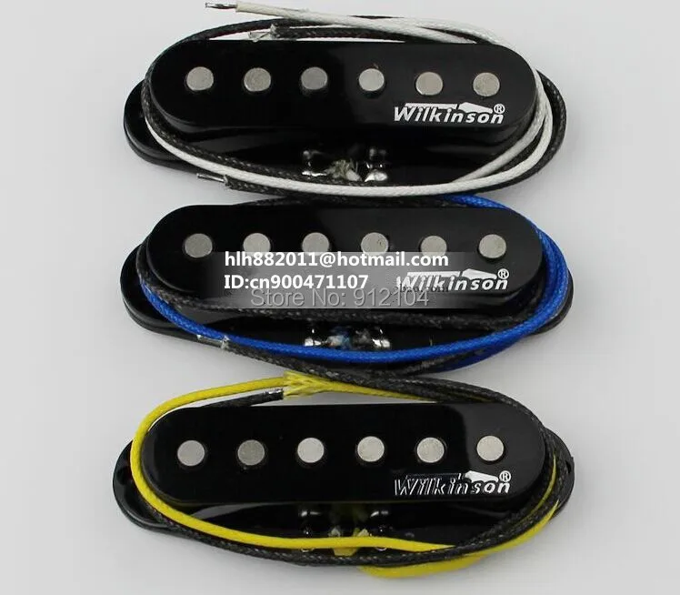 

free shipping new single wave electric guitar pickup in black wk-8367-1