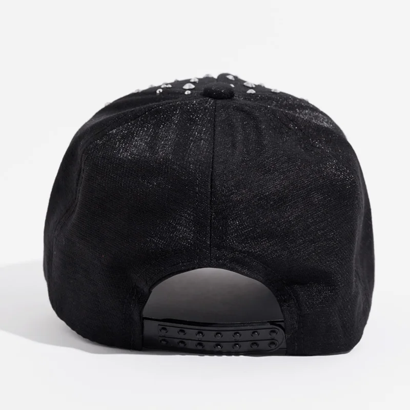 Женские Стразы шляпа от солнца со стразами Swag Casquette с защелкой на спине