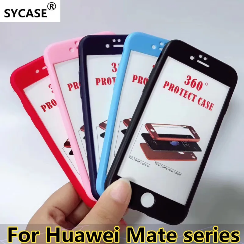 SYCASE роскошный мягкий ТПУ 360 Полный чехол для huawei Mate9 Mate10 Mate20 Lite Pro Чехол все