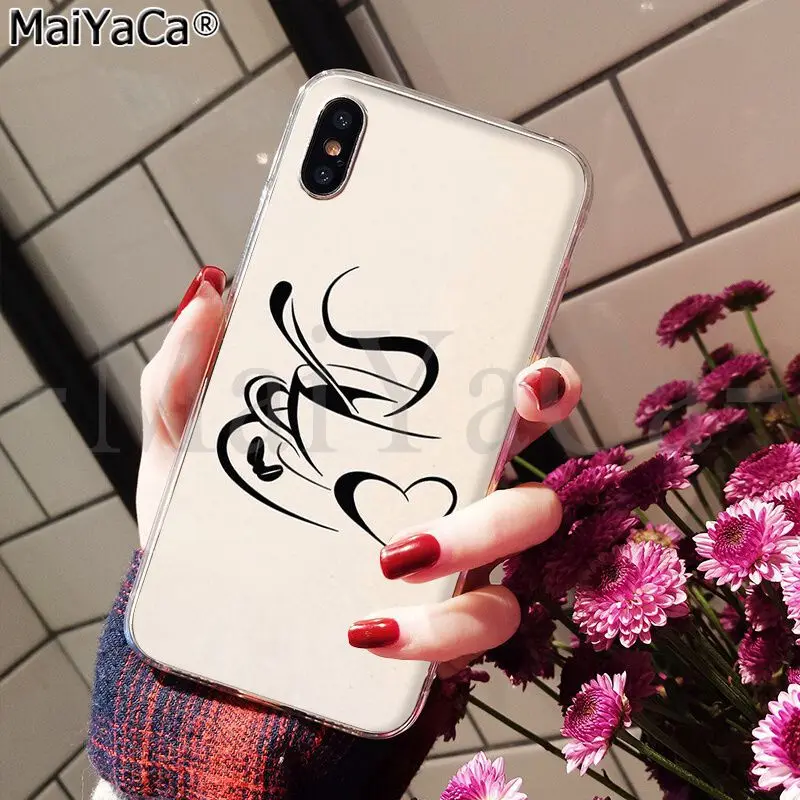 MaiYaCa Ok But First Coffee сделай сам чехол для рисования телефона iPhone X XS MAX 6 6S 7 7plus 8 8Plus 5 5S