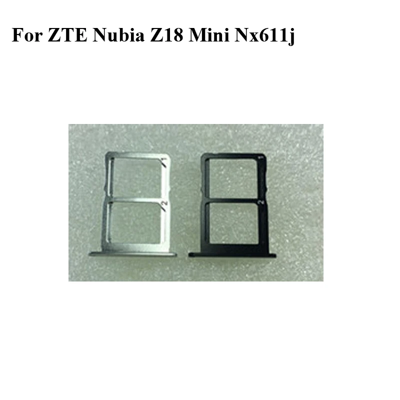 

2PCS For ZTE Nubia Z18 mini NX611J New Original Sim Card Holder Tray Card Slot For Z 18 Mini Z18mini NX 611J Sim Card Holder