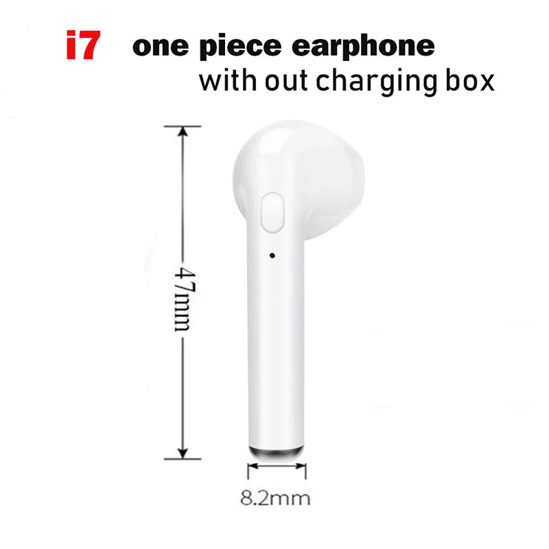 i7 one earphone I7s i11 TWS мини беспроводные Bluetooth наушники для Iphone samsung Android pk i10 tws i12 tws - Цвет: i7 one earphone