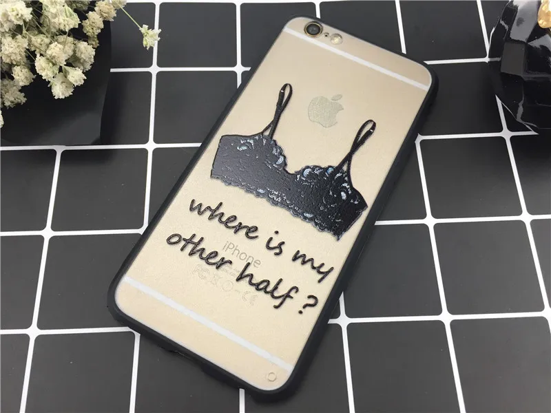 Sexy Black Henna Mandala Flower Bra Case For Iphone 7 7Plus 6 Plus 5 5S SE Paisley Totem Soft Back Phone Cover Coque |