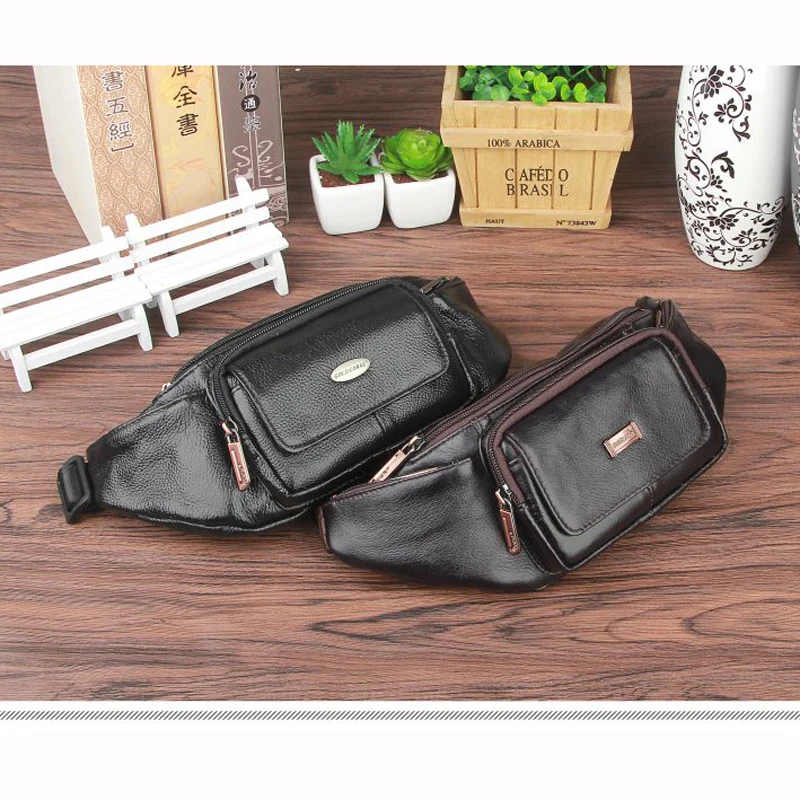 Поясная сумка для мужчин из натуральной кожи на каждый день путешествий 2018|leather