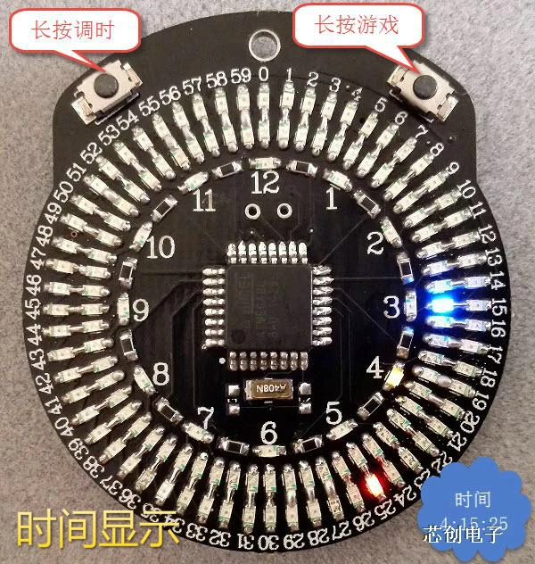 Светодиодные часы аналоговые с индикатором AVR микроконтроллером ATmega8 | Бытовая