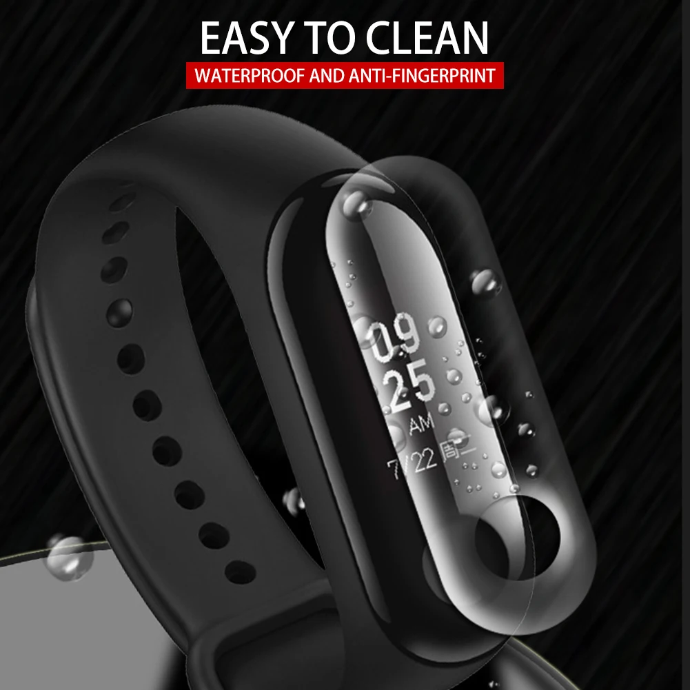 5 шт./лот Защитная пленка для экрана Miband3 Mi Band 3 HD ультратонкая защитная против