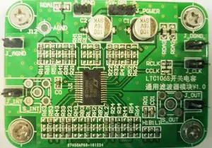 LTC1068 module, switched capacitor filter, programmable filter, low pass, high pass, band pass filter