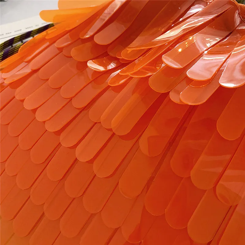 Женская прозрачная сумка на плечо с кисточками и завязками лето 2019|Сумки ручками|