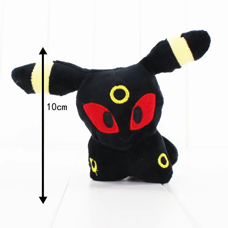 Umbreon 10 см 10 стиль Eevee Mew плюшевые игрушки Q версия Sylveon Umbreon Espeon Jolteon vaporion Flareon Glaceon Leafeon Плюшевые игрушки для детей - Цвет: Umbreon
