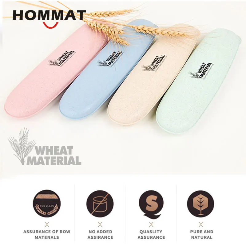 3pcs/set Eco Outside Portable Wheat Straw Plastic Dinnerware Set Nontoxic Flatware Scoops Fork Camping Travel Tableware | Дом и сад
