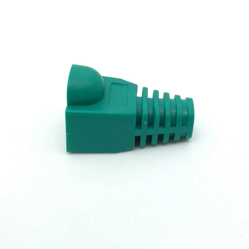 100 шт./лот rj45 шапки cat5 cat5e cat6 сетевые ботинки ethernet кабель разъем rj 45 оболочка cat 6