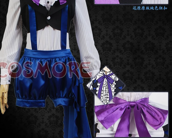 Костюм для косплея черного Батлера из аниме Книга цирк|book of circus cosplay|book circusblack butler