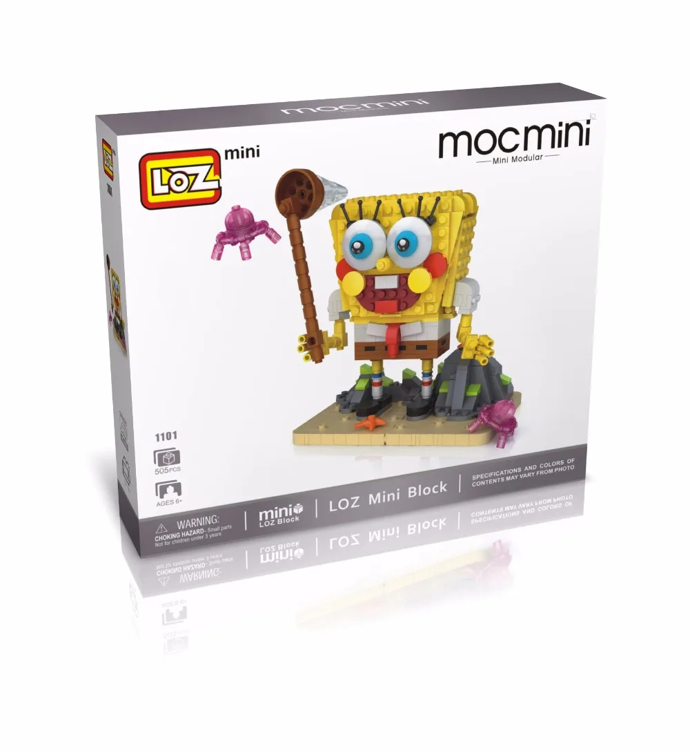 LoZ блоки Строительные кирпичи мультфильм Игрушечная модель капитан квадратных