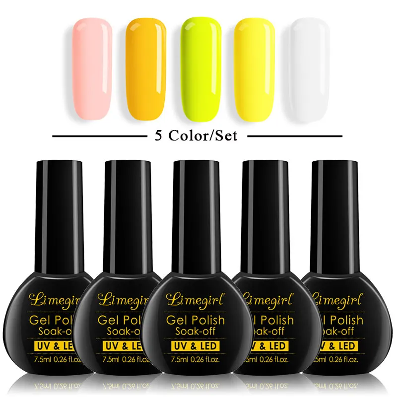 Set 1 5 шт./компл. Гель-лак для ногтей комплект All for Маникюр УФ гель для ногтей УФ-светодиодный профессиональный все для Лаки DIY Набор инструментов для ногтей набор салон - Цвет: Set 1