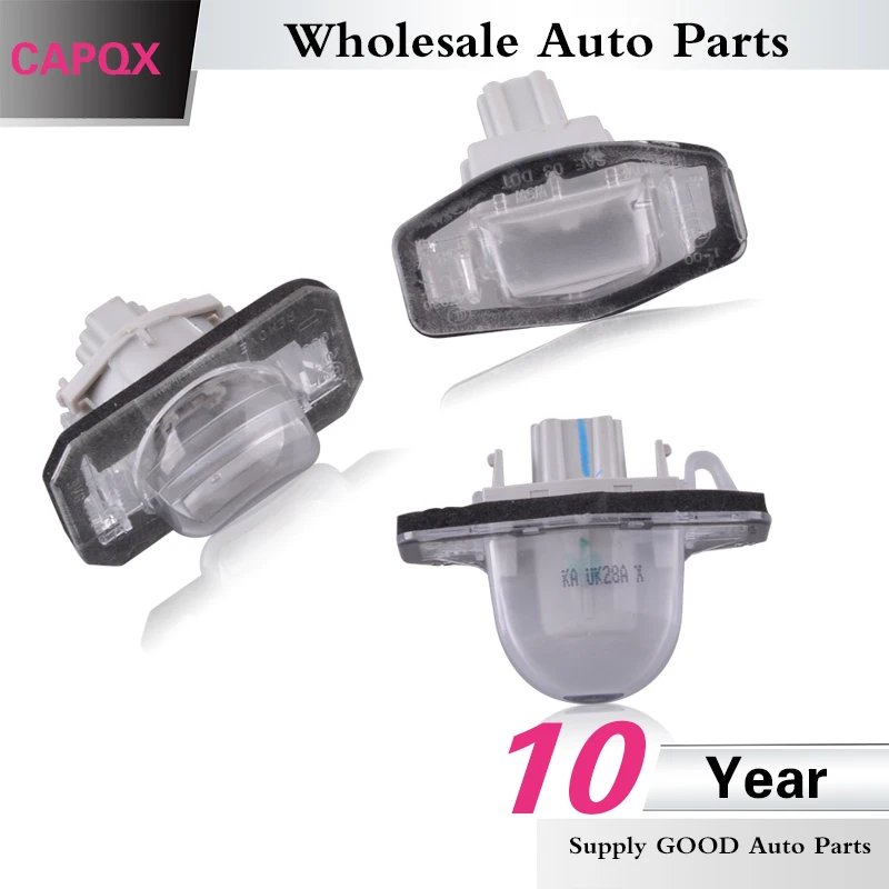 CAPQX номерной знак свет лампы объектив для Honda Fit городской CROSSTOUR SPIRIOR ODYSSEY Acura 2006 2016