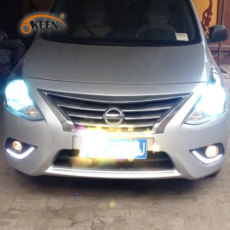 OKEEN 2x Автомобильный светодиодный светильник дневного света для Nissan Almera Latio Sunny Versa