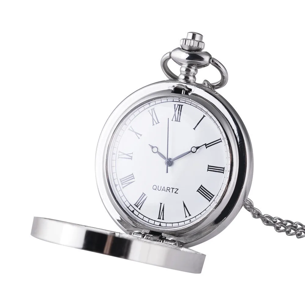 Женские карманные часы модные Металлические Открытые кварцевые часы Reloj Mujer подвесной Relogio Masculino