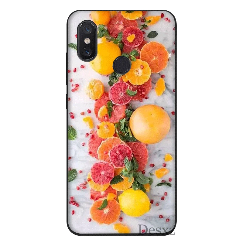 Чехол для телефона Xiaomi MiMAX3 6 8 9 10 SE A1 2 3 9T CC9 E Pro LiteSilicone чехол свежих Летних Фруктов |
