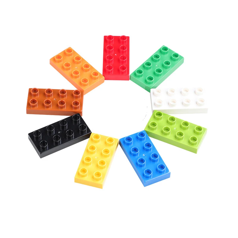 Тонкие кирпичи большие частицы строительные блоки совместимые с legoings duplos