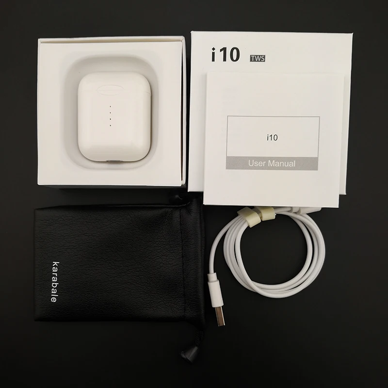 I10 Tws Беспроводные Bluetooth 5,0 наушники-вкладыши Автоматическое включение/выключение Беспроводная зарядка с микрофоном зарядная коробка pk i7s i9s i12 i11 tws
