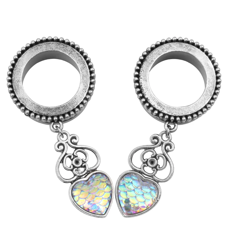 Новинка Лидер продаж модные туннели для ушей из нержавеющей стали с имитацией