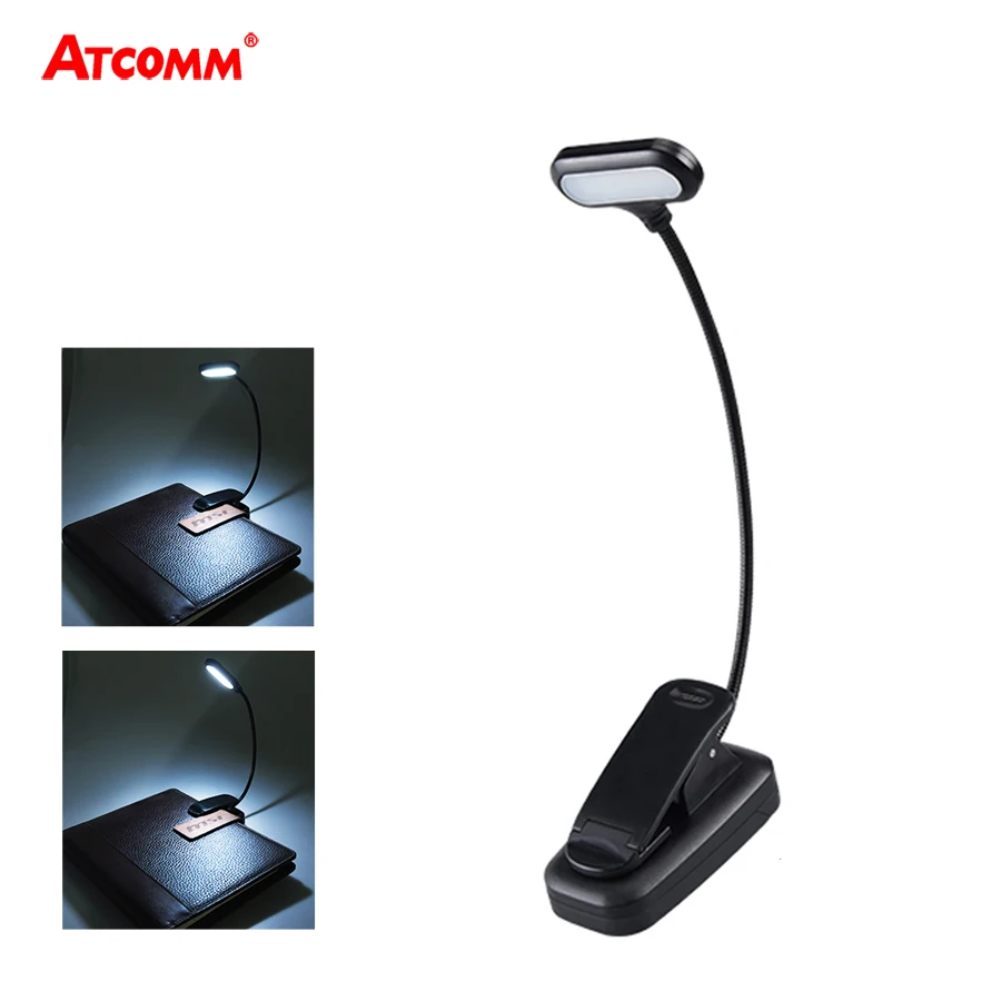 

Portable LED Book Light 5 LEDs AAA Battery Operated LED Night Reading Desk Lamp with Gooseneck Flexible Adjustable for Bedroom