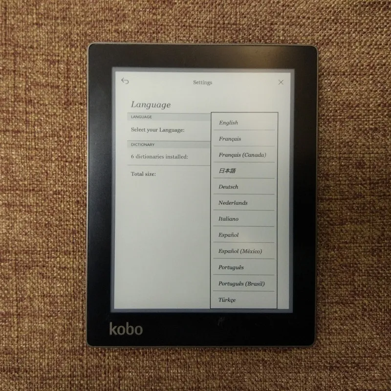 Отремонтированный Kobo Aura e-Book reader e-ink 6 дюймов разрешение 1024x758 N514 встроенный передний светильник e Book Reader