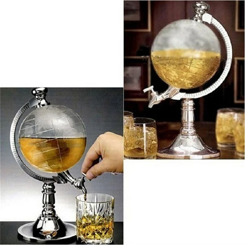 

Smatlife Wine Box Storage Pourer Unique Globe Shape Beer Beverage Alcohol Liquid Water Juice Soda Bar Wine Dispenser
