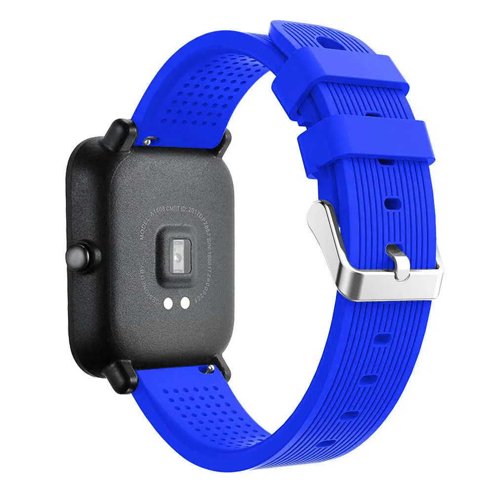 Для Huami Amazfit Bip часы Спортивные Мягкие силиконовые аксессуары ремешок для часов Wirstband для Huami Amazfit Bip часы