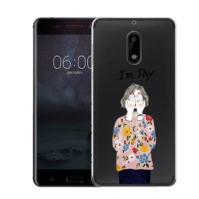 Qmswei Мягкий ТПУ чехол для телефона nokia3 nokia5 nokia6 nokia8 N540 N535 ясно девочек и мальчиков