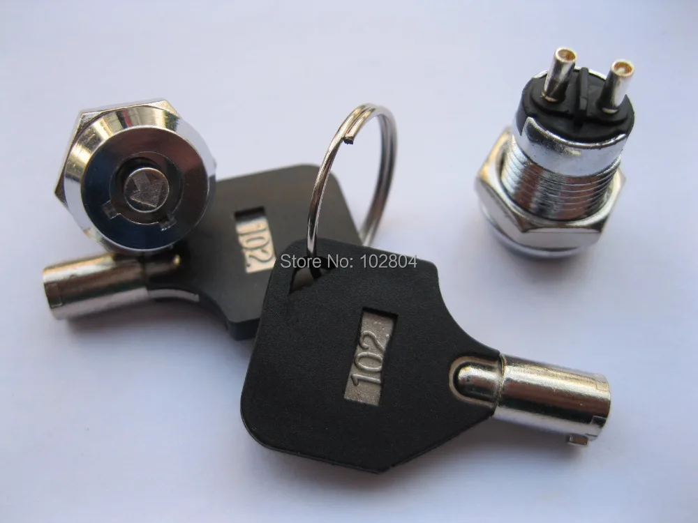 Key Ignition Switch ON/OFF Lock Plastic Handle KS-4 20 Pcs Per Lot | Switches