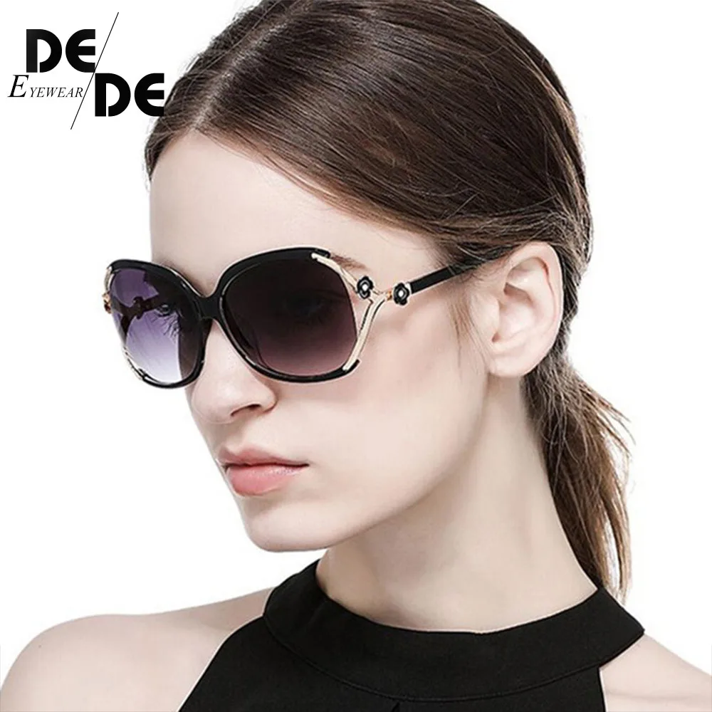 Очки солнцезащитные женские в стиле ретро овальные Роскошные брендовые