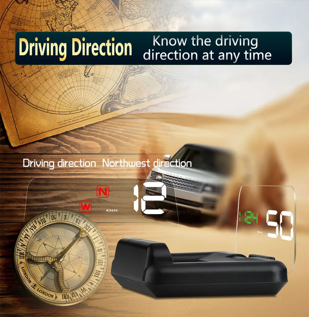 T900 автомобильный HUD Дисплей на голову OBD 2 gps цифровой автомобильный измеритель скорости сигнализации скорость проектор Предупреждение Авто HUD OBD2 дисплей
