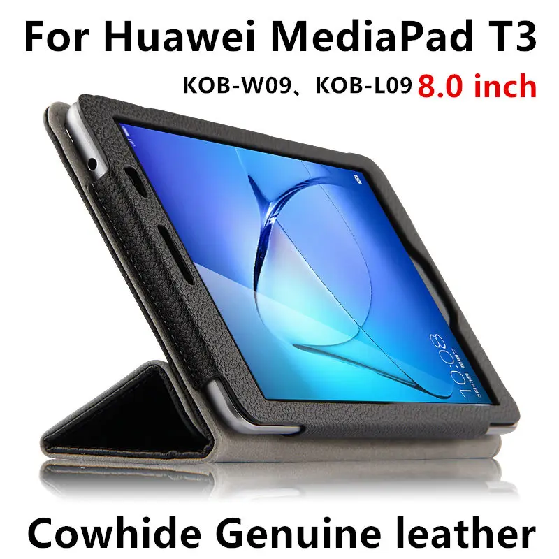 Чехол Обложка из воловьей кожи для Huawei MediaPad T3 чехол Honor Play Tablet 2 8 защитный