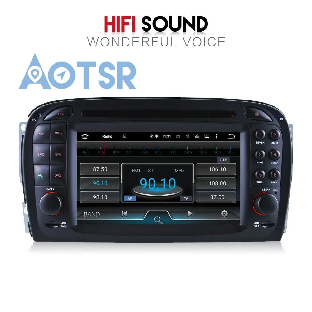Чистый Android10 4 + 64 ГБ Автомобильный DVD плеер для Mercedes Benz SL R230 SL500 аудио GPS 2 din радио