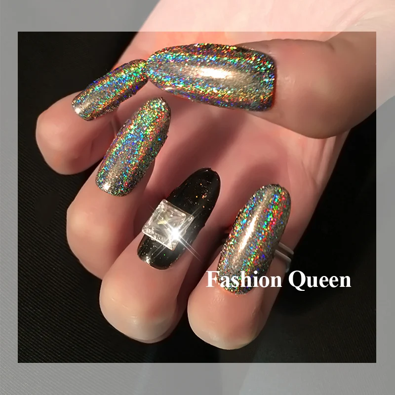 0.2g/box Galaxy Holo Nail Flakes Bling Rainbow Laser Art Sequins Holographic Glitter Powder Paillettes | Красота и здоровье