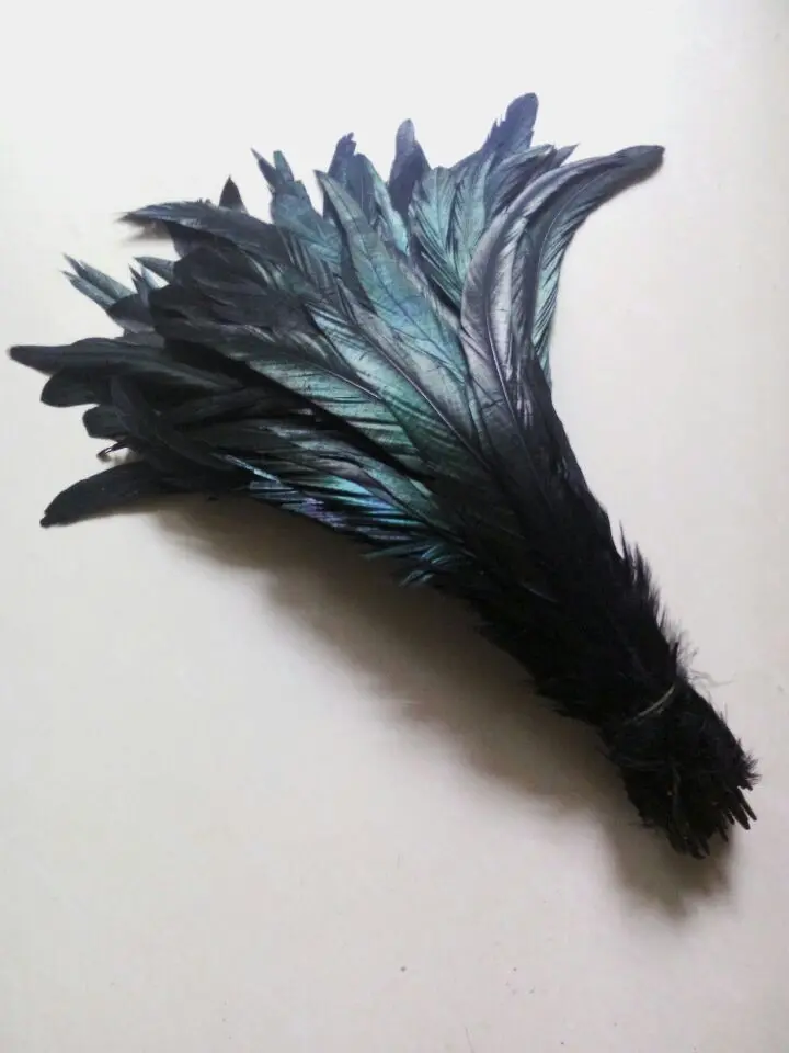 Новинка! 50 шт. черные петушиные перья 12 14 дюймов/30 35 см|black rooster feathers|rooster feathersfeather