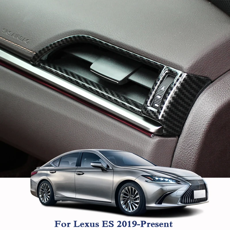 Стайлинг автомобиля ABS панель Выходная рама Блестки для Lexus ES 2019-присутствует