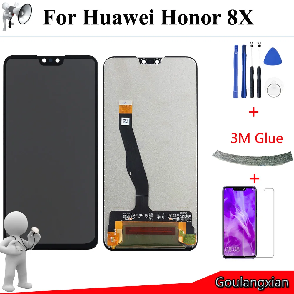6 5 &quotAAA Оригинальный ЖК дисплей для Huawei Честь 8X сенсорный экран дигитайзер сборки