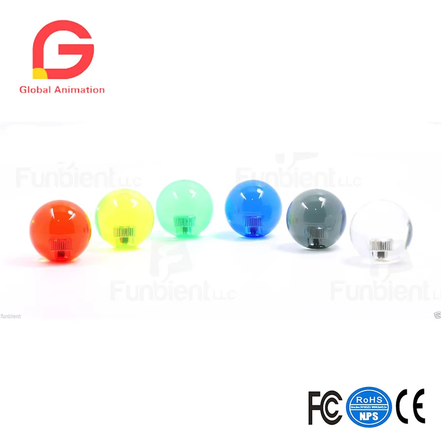Sanwa оригинальный японский аркадный джойстик JLF TP 8YT SK прозрачный красный шар|Игры
