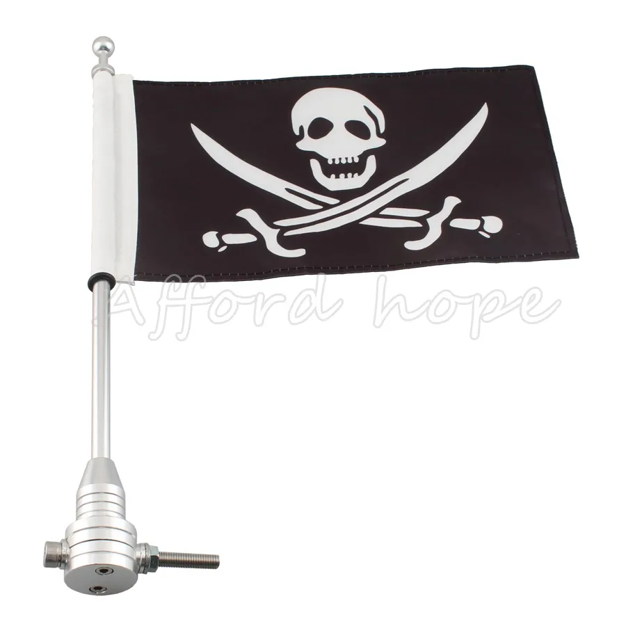 Хромированная Подставка с изображением лица черепа для мотоцикла или велосипеда