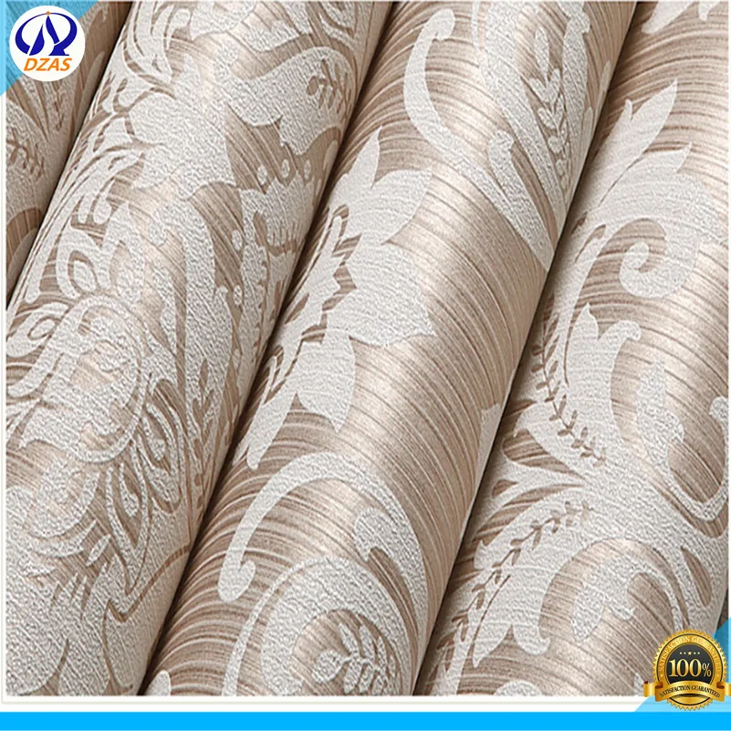 

3D carved non - woven living room bedroom wedding room TV background wallpaper