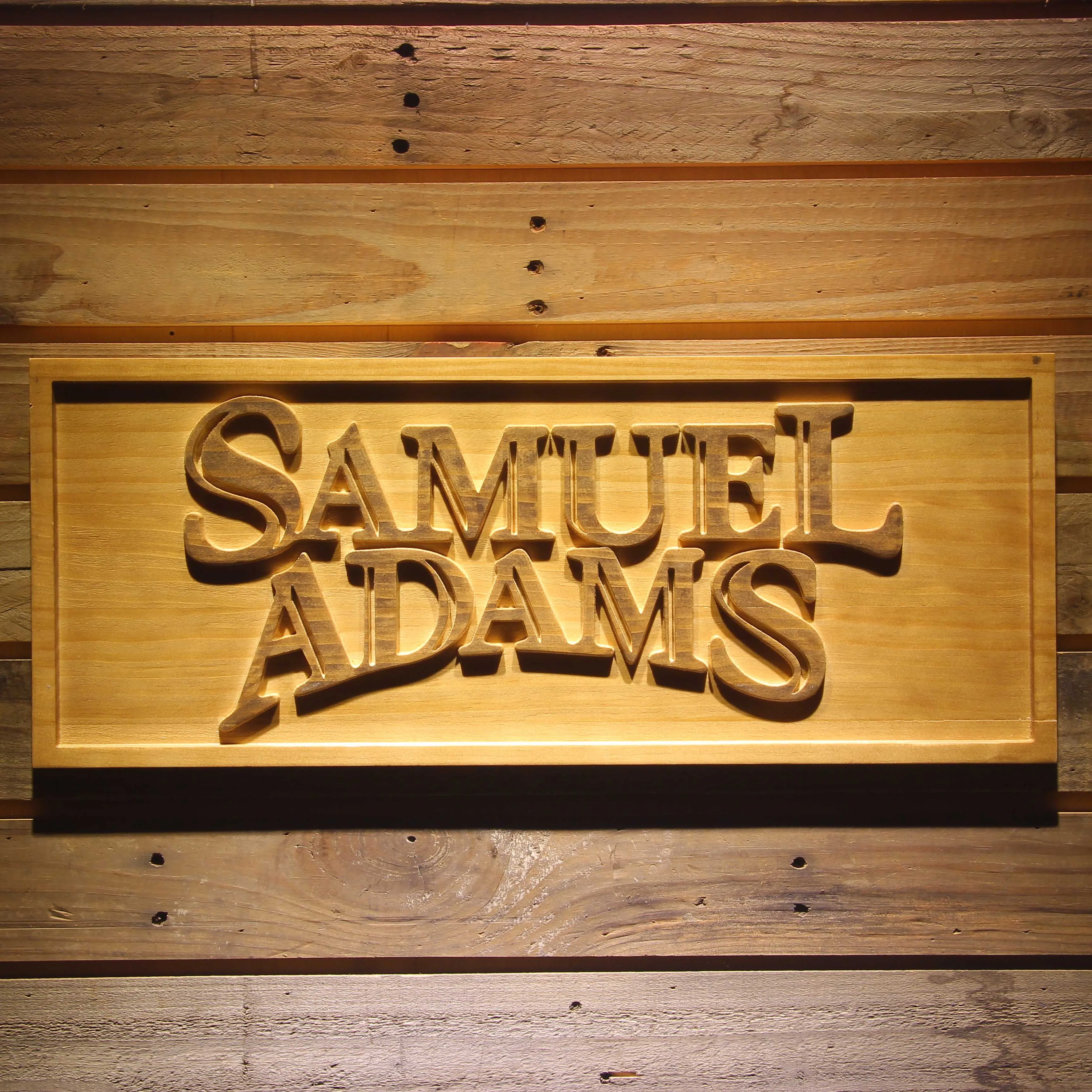 

Samuel Adams 3D Wooden Bar Signs