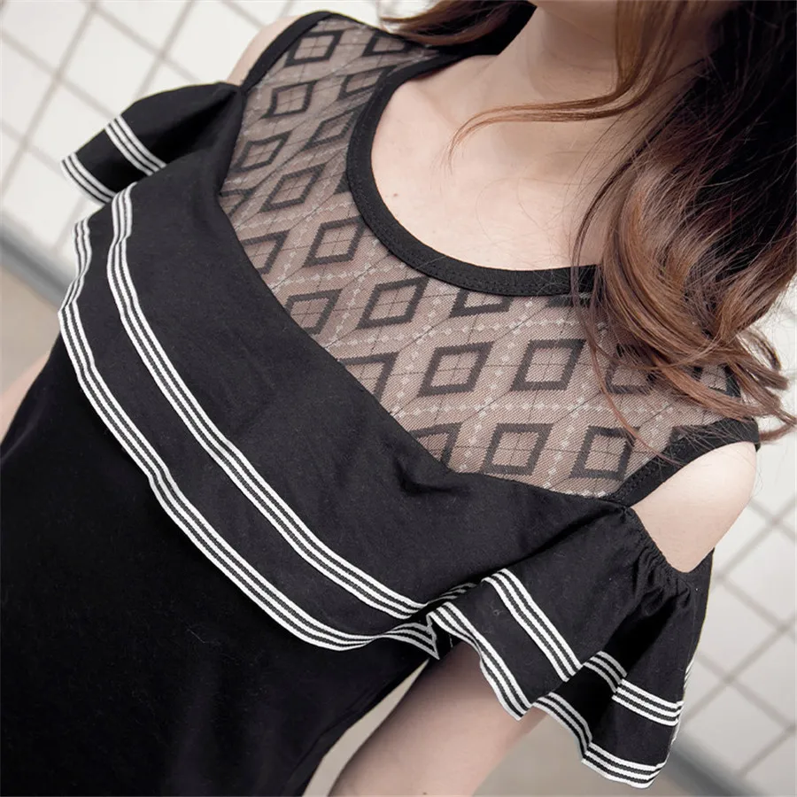 Одежда для мамы и дочки летнее короткое платье с оборками элегантное сексуальное